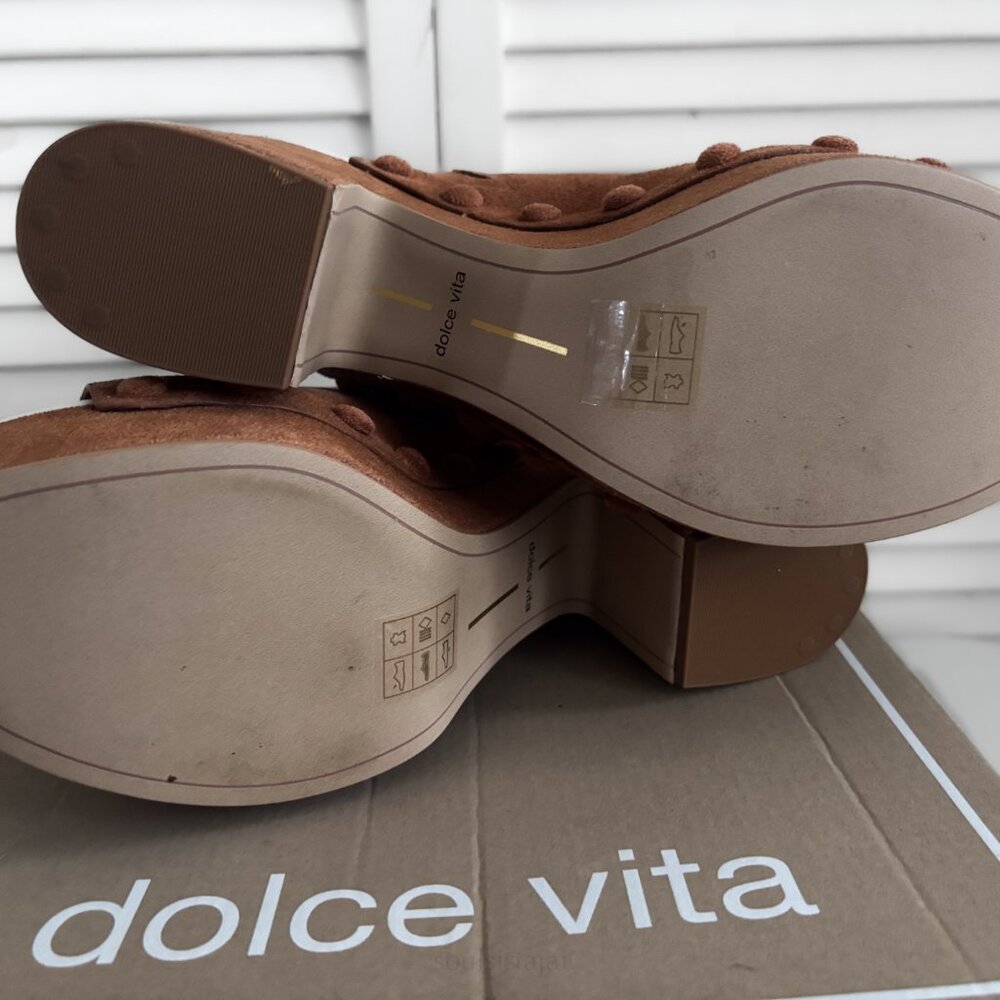 Dolce Vita Emol Suede Platform Mule Size 10 New - Picture 5 of 6